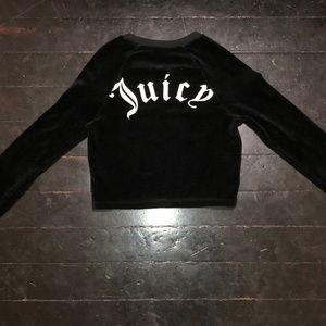 JUICY COUTURE TERRY CLOTH CREW SWEATSHIRT SMALL